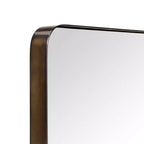 TEHOME Arthers Rectangular Stainless Steel Framed Pivoting Wall Mounted Bathroom Vanity Mirror