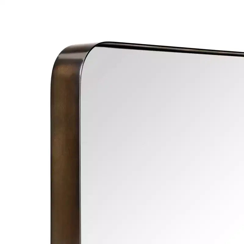 TEHOME Arthers Rectangular Stainless Steel Framed Pivoting Wall Mounted Bathroom Vanity Mirror