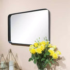 TEHOME Arthers Rectangular Stainless Steel Framed Pivoting Wall Mounted Bathroom Vanity Mirror