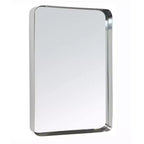TEHOME Arthers Rectangular Stainless Steel Framed Pivoting Wall Mounted Bathroom Vanity Mirror