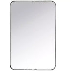 TEHOME Arthers Rectangular Stainless Steel Framed Pivoting Wall Mounted Bathroom Vanity Mirror