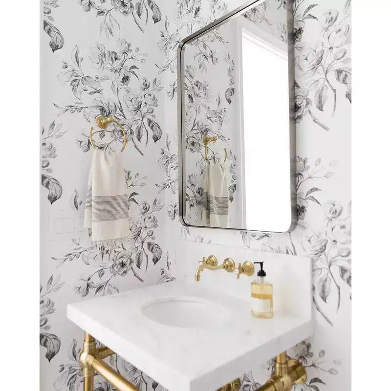 TEHOME Arthers Rectangular Stainless Steel Framed Pivoting Wall Mounted Bathroom Vanity Mirror