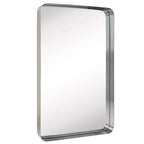 TEHOME Arthers Rectangular Stainless Steel Framed Pivoting Wall Mounted Bathroom Vanity Mirror