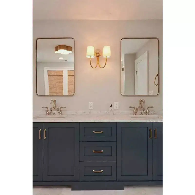 TEHOME Arthers Rectangular Stainless Steel Framed Pivoting Wall Mounted Bathroom Vanity Mirror