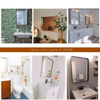 TEHOME Arthers Rectangular Stainless Steel Framed Pivoting Wall Mounted Bathroom Vanity Mirror