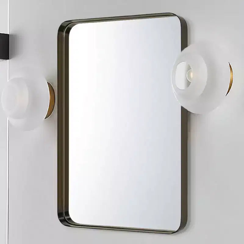 TEHOME Arthers Rectangular Stainless Steel Framed Pivoting Wall Mounted Bathroom Vanity Mirror