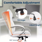 FDW Premium Office Chair Computer Chair with High Back Lumbar Support and PU Leather Upholstery