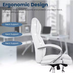 FDW Premium Office Chair Computer Chair with High Back Lumbar Support and PU Leather Upholstery