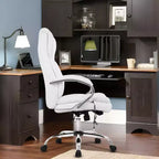 FDW Premium Office Chair Computer Chair with High Back Lumbar Support and PU Leather Upholstery