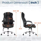 FDW Premium Office Chair Computer Chair with High Back Lumbar Support and PU Leather Upholstery