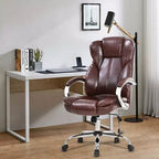 FDW Premium Office Chair Computer Chair with High Back Lumbar Support and PU Leather Upholstery
