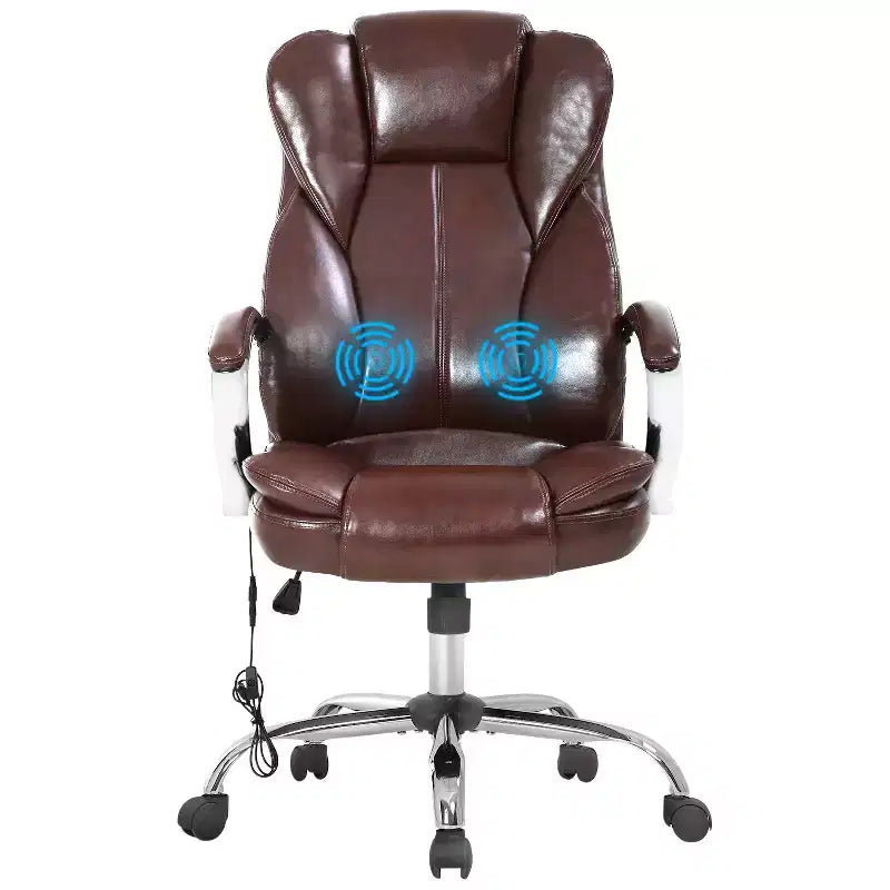 FDW Premium Office Chair Computer Chair with High Back Lumbar Support and PU Leather Upholstery