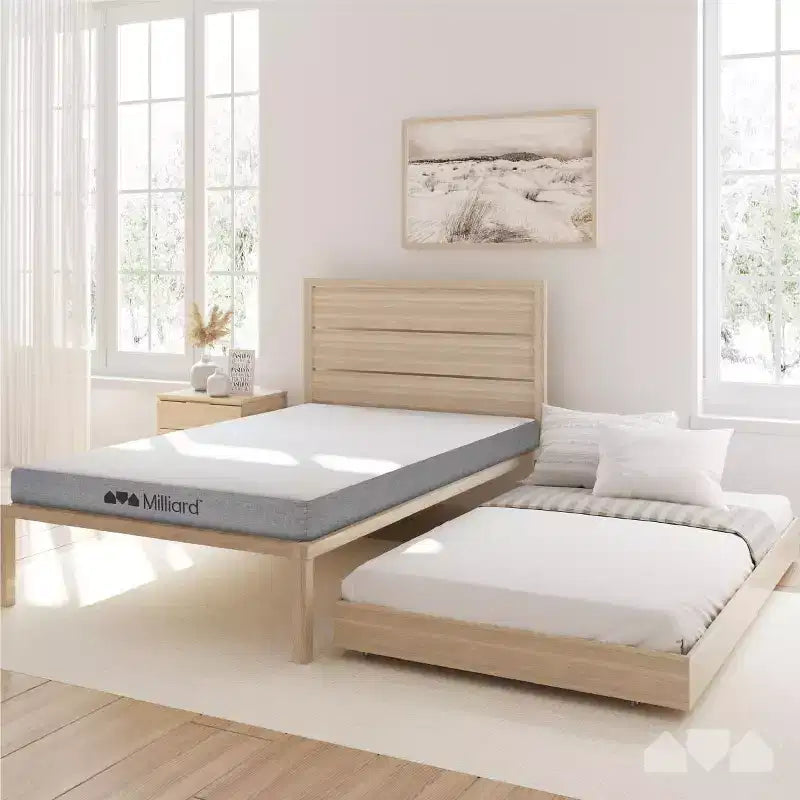 Milliard Materasso a rotelle in memory foam Twin da 5 pollici (2)
