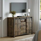 Mobile credenza da cucina Hausource con 3 cassetti e anta scorrevole a fienile