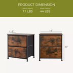 JIONJOY 2 - Drawer Nightstand