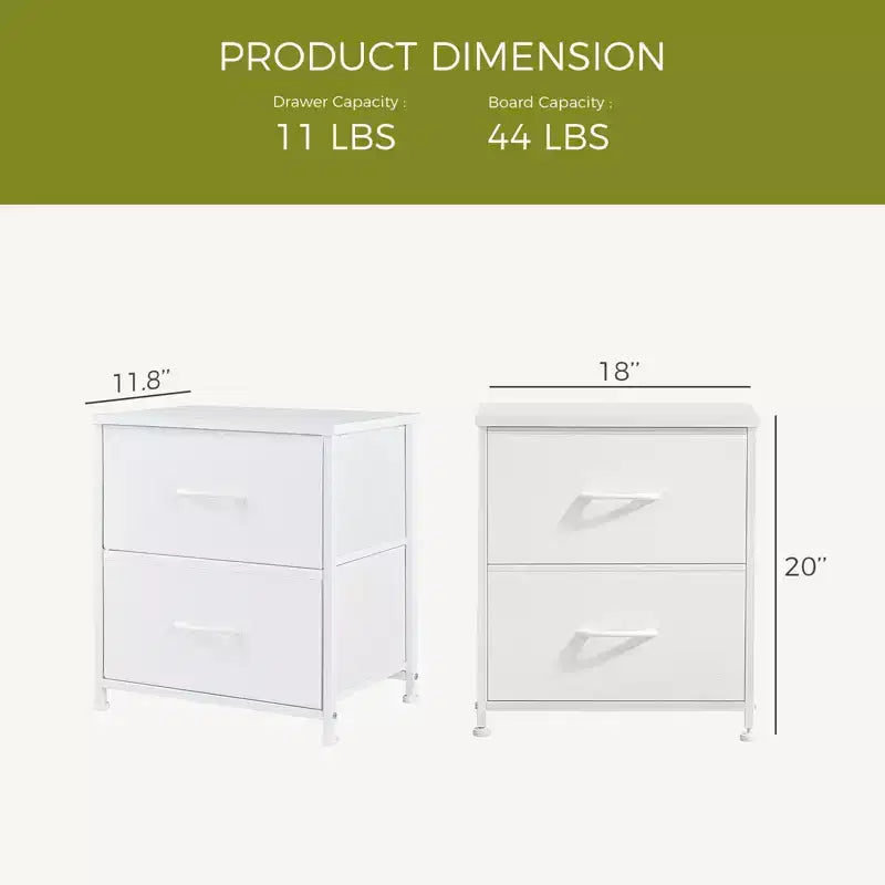 JIONJOY 2 - Drawer Nightstand