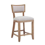 Christopher Knight Home Wina 26.5 Rubberwood Upholstered Counter Stool, Set of 2