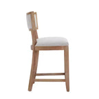 Christopher Knight Home Wina 26.5 Rubberwood Upholstered Counter Stool, Set of 2