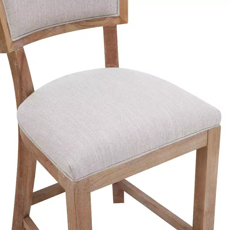 Christopher Knight Home Wina 26.5 Rubberwood Upholstered Counter Stool, Set of 2