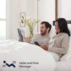 Nestl Premium Adjustable Massaging Bed Frame Base with Wireless Remote