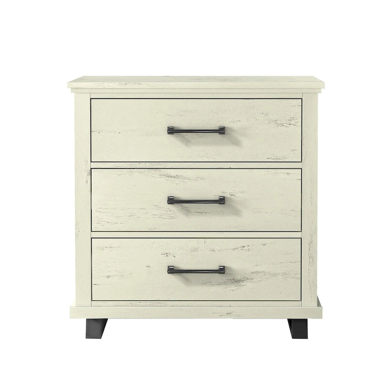 Farmhouse 3-Piece Bedroom Set - 2 Nightstand and 1 Dresser
