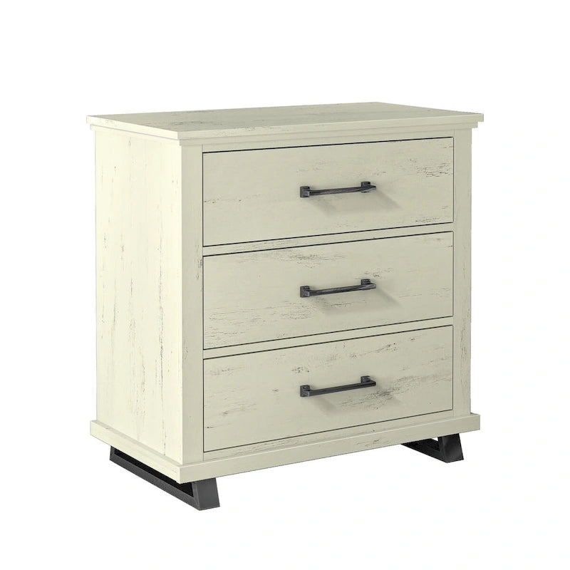 Farmhouse 3-Piece Bedroom Set - 2 Nightstand and 1 Dresser