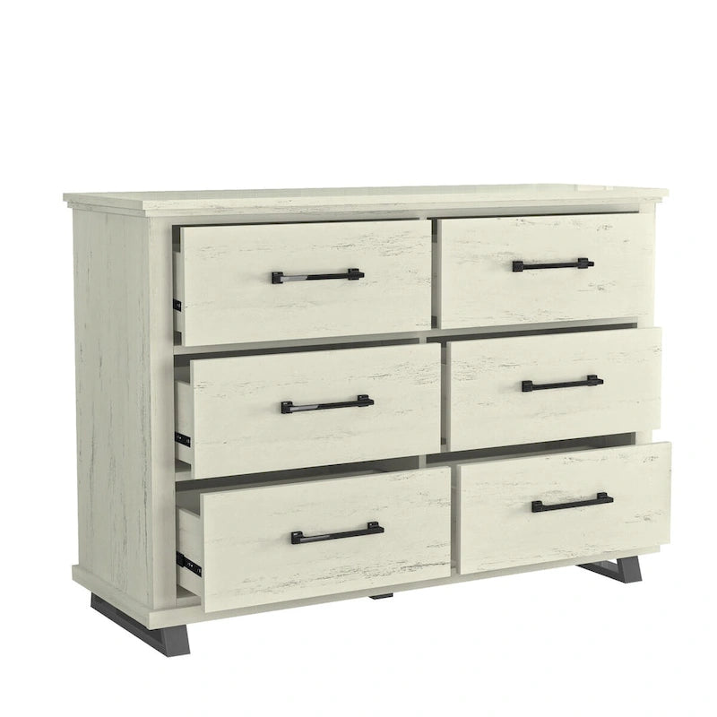 Farmhouse 3-Piece Bedroom Set - 2 Nightstand and 1 Dresser