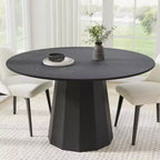 Dovelina Modern Round Dining Table Wood Kitchen Table