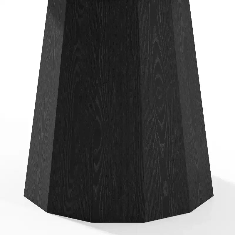 Dovelina Modern Round Dining Table Wood Kitchen Table