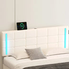 Upholstered Bed with Hydraulic Storage System and USB Charging Station