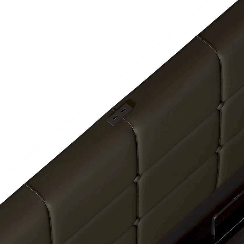 Upholstered Bed with Hydraulic Storage System and USB Charging Station