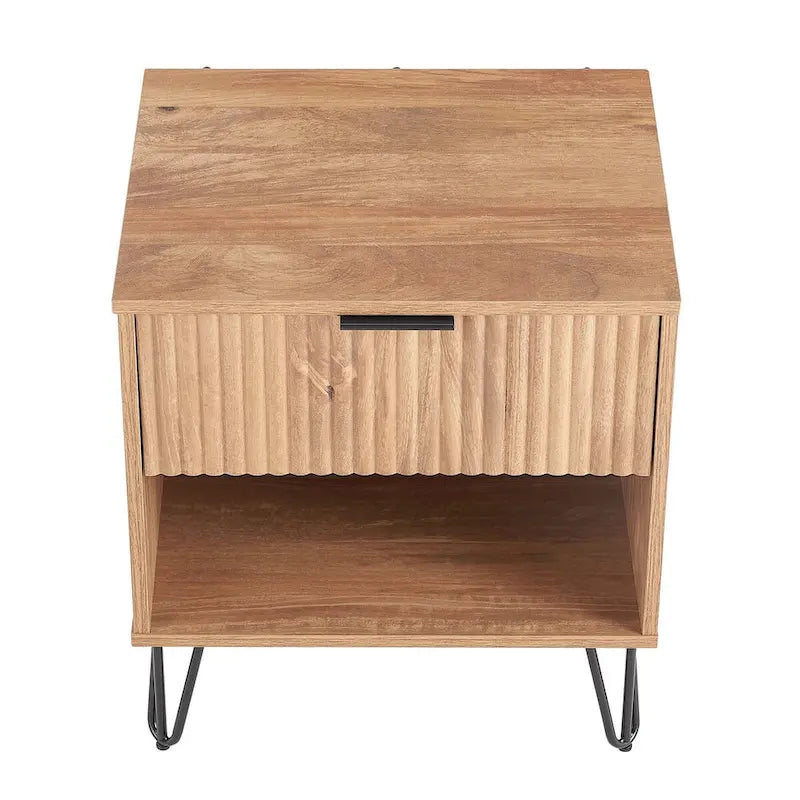 Set Comò e Comodino Moderni a 3 Cassetti Dumbo Manhattan Comfort, 2 Pezzi