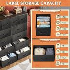 Tall Dresser for Bedroom with 12 Drawers