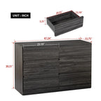 6-Drawer 47 in. W Dresser Chest of Drawers,Buffet Server Console Table Storge Cabinets,Accent Storage Cabinets No Handle