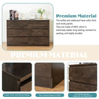 6-Drawer 47 in. W Dresser Chest of Drawers,Buffet Server Console Table Storge Cabinets,Accent Storage Cabinets No Handle