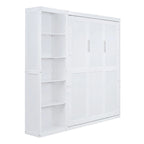 Merax Murphy Bed Wall Bed with Shelves