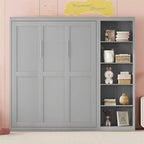 Merax Murphy Bed Wall Bed with Shelves