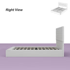 Queen/King Designer Bed Frame with LED Ambiance Lighting PU Leather