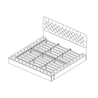 Queen/King Designer Bed Frame with LED Ambiance Lighting PU Leather
