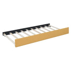 Letto a giorno imbottito Full Size con letto estraibile, struttura divano letto, nessuna rete a molle richiesta