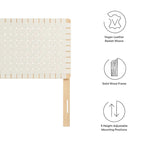 Sparta Twin/Full/Queen/King Vegan Leather Weave Headboard