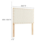 Sparta Twin/Full/Queen/King Vegan Leather Weave Headboard