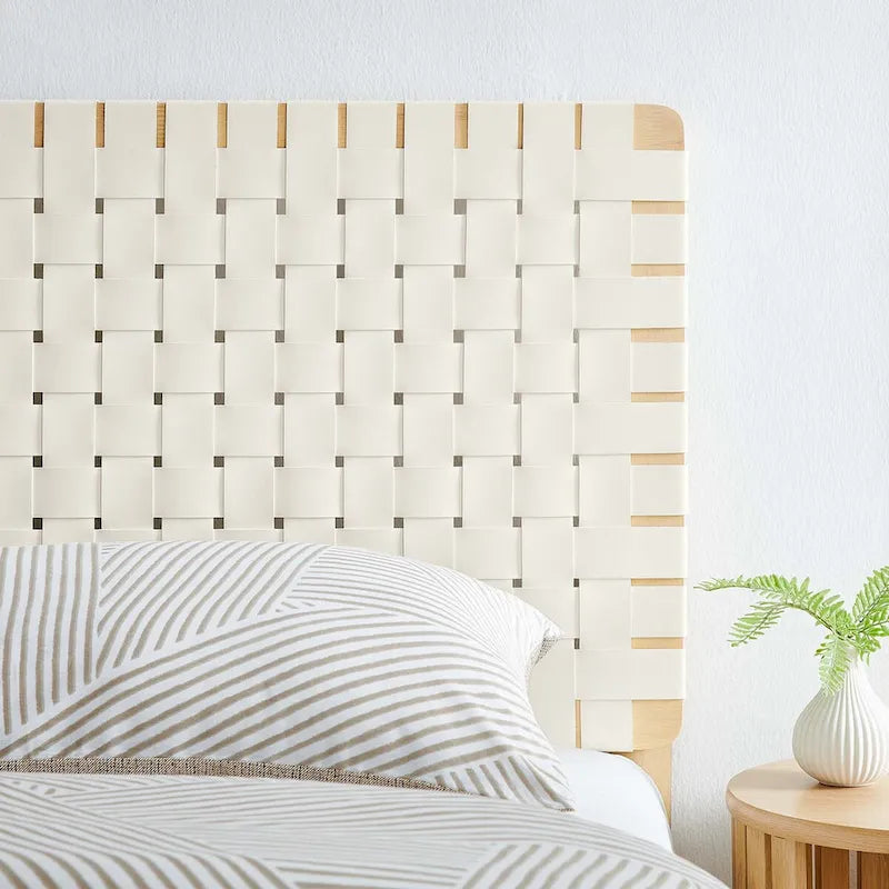 Sparta Twin/Full/Queen/King Vegan Leather Weave Headboard
