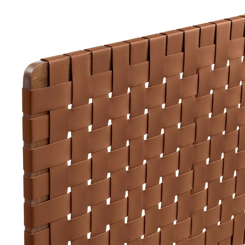 Sparta Twin/Full/Queen/King Vegan Leather Weave Headboard