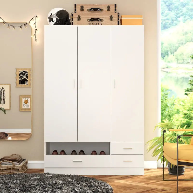 Set di mobili contenitori combinati per ufficio e guardaroba con vanità deluxe