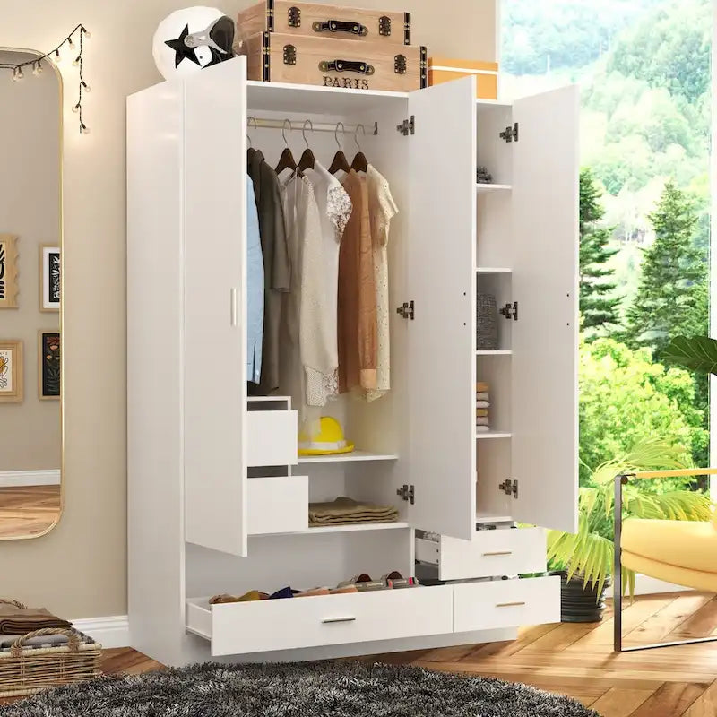 Set di mobili contenitori combinati per ufficio e guardaroba con vanità deluxe