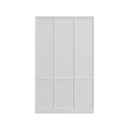 Vintage-Inspired Grand Closet Dual Wardrobe Set with Metal Accents