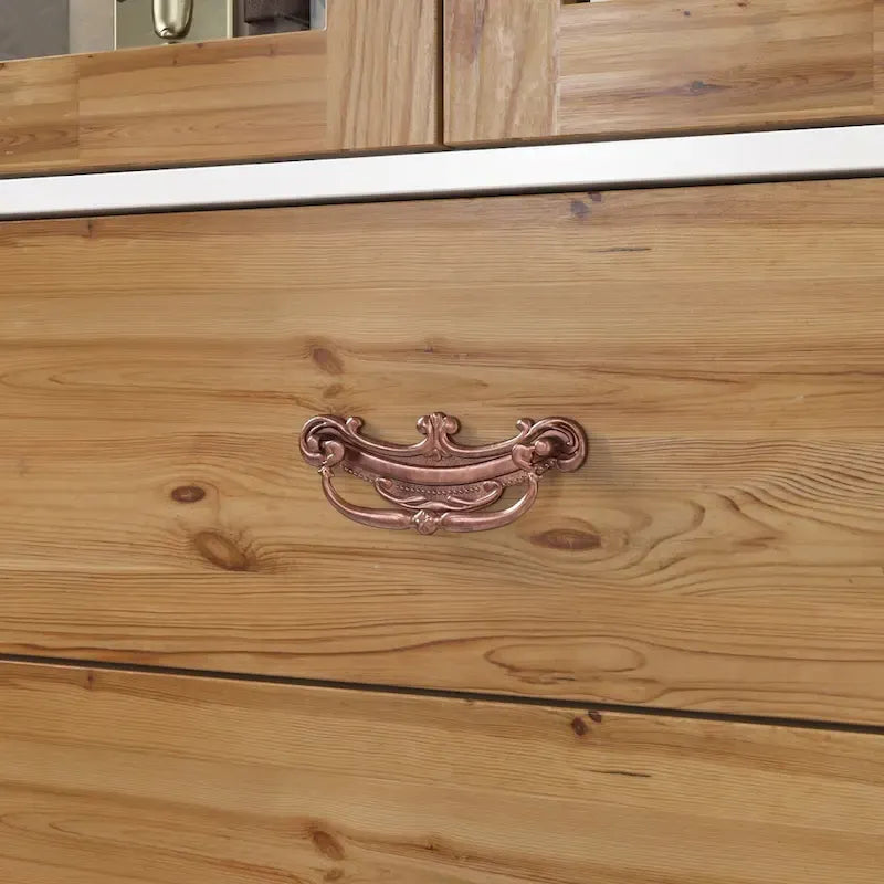 Vintage-Inspired Grand Closet Dual Wardrobe Set with Metal Accents