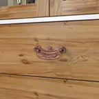 Vintage-Inspired Grand Closet Dual Wardrobe Set with Metal Accents
