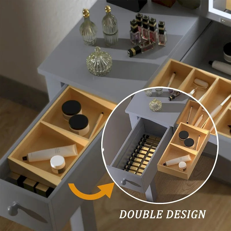 32,99 Tavolo da trucco con luci LED e specchio